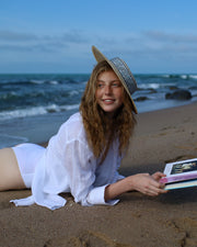 JASMINE Midi Straw Hat