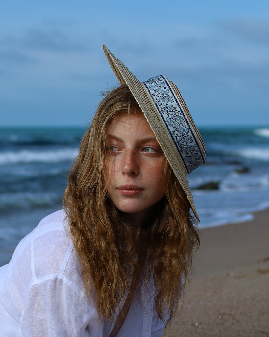 JASMINE Midi Straw Hat