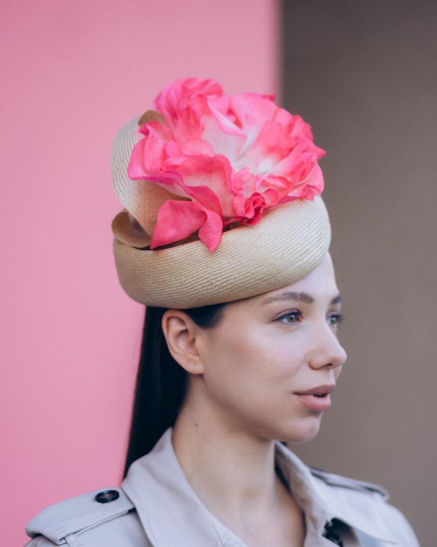 Clementia Straw Headpiece