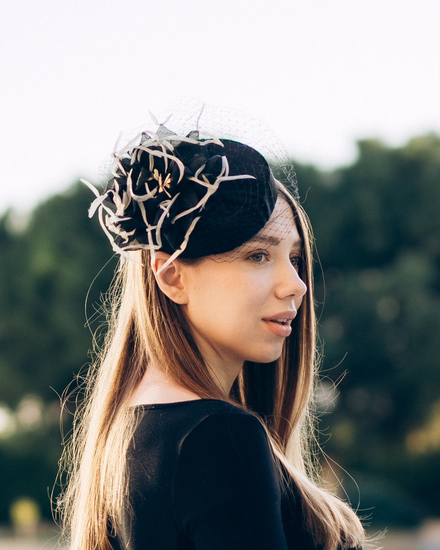 Diana In Crepe Headpiece