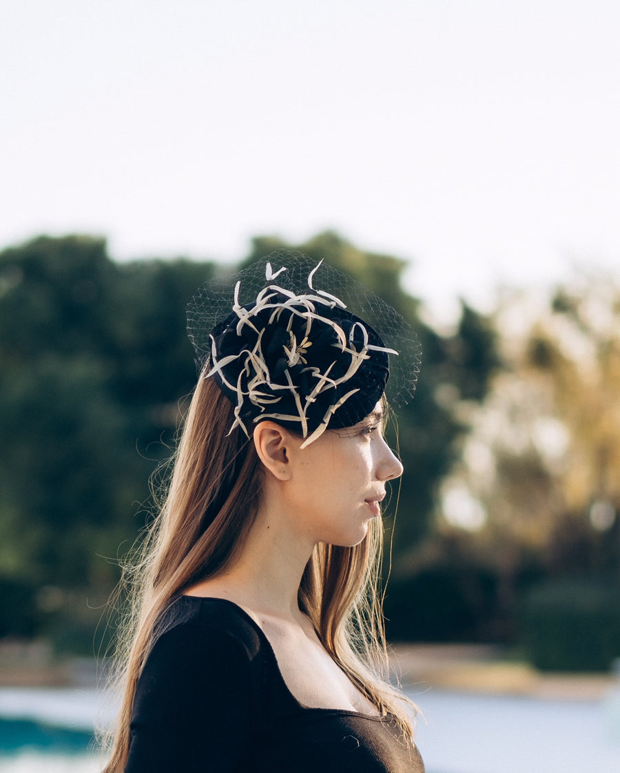 Diana In Crepe Headpiece