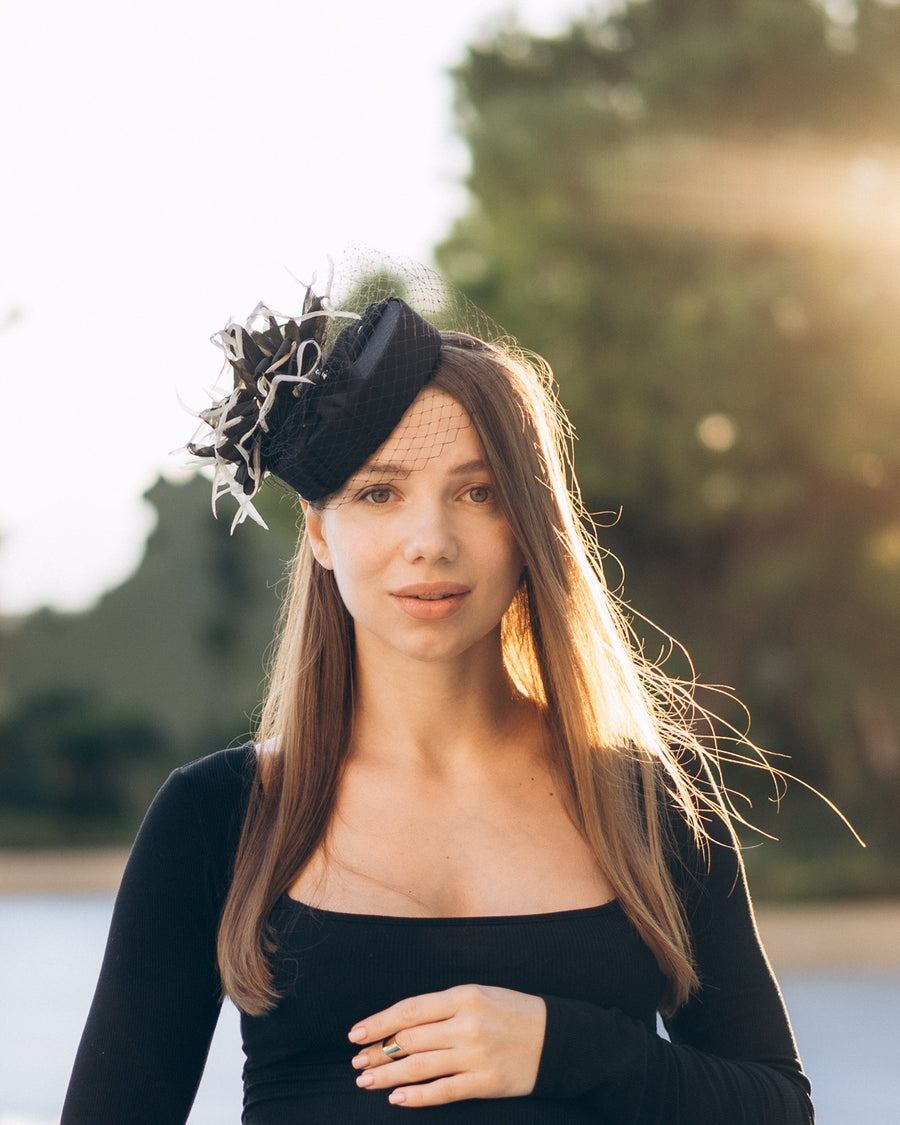 Diana In Crepe Headpiece