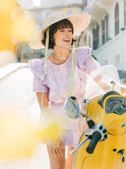 LINDY Wide Brim Straw Hat