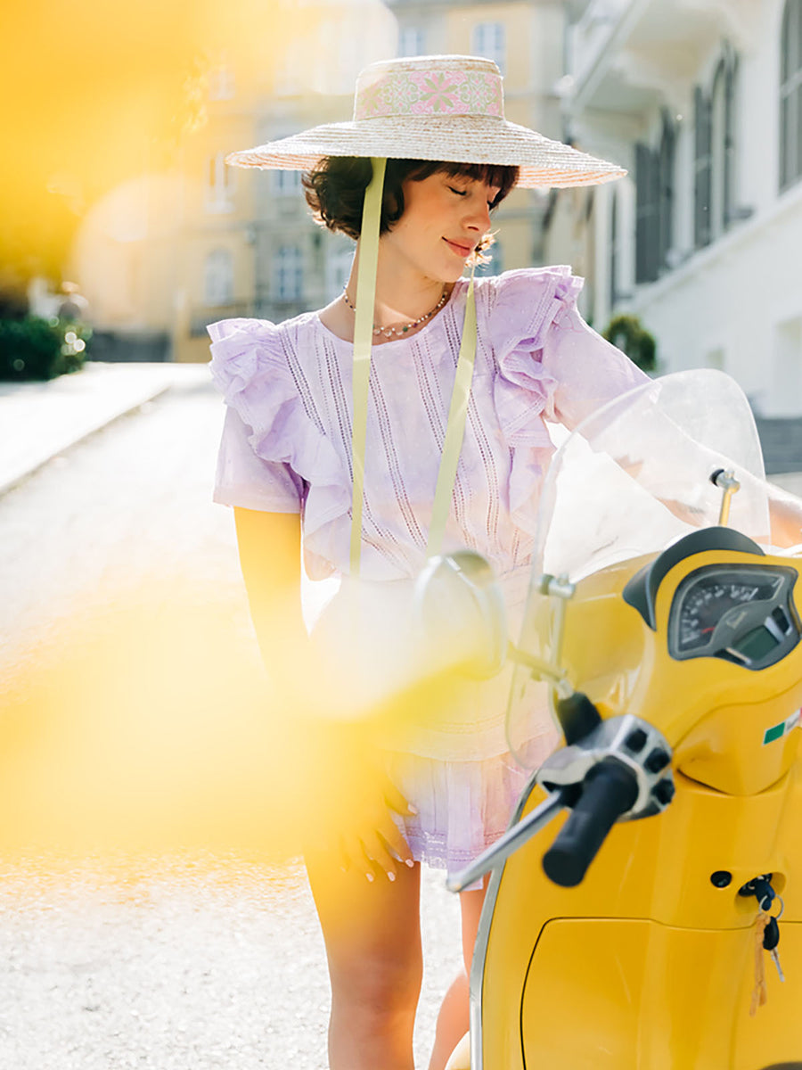 LINDY Wide Brim Straw Hat