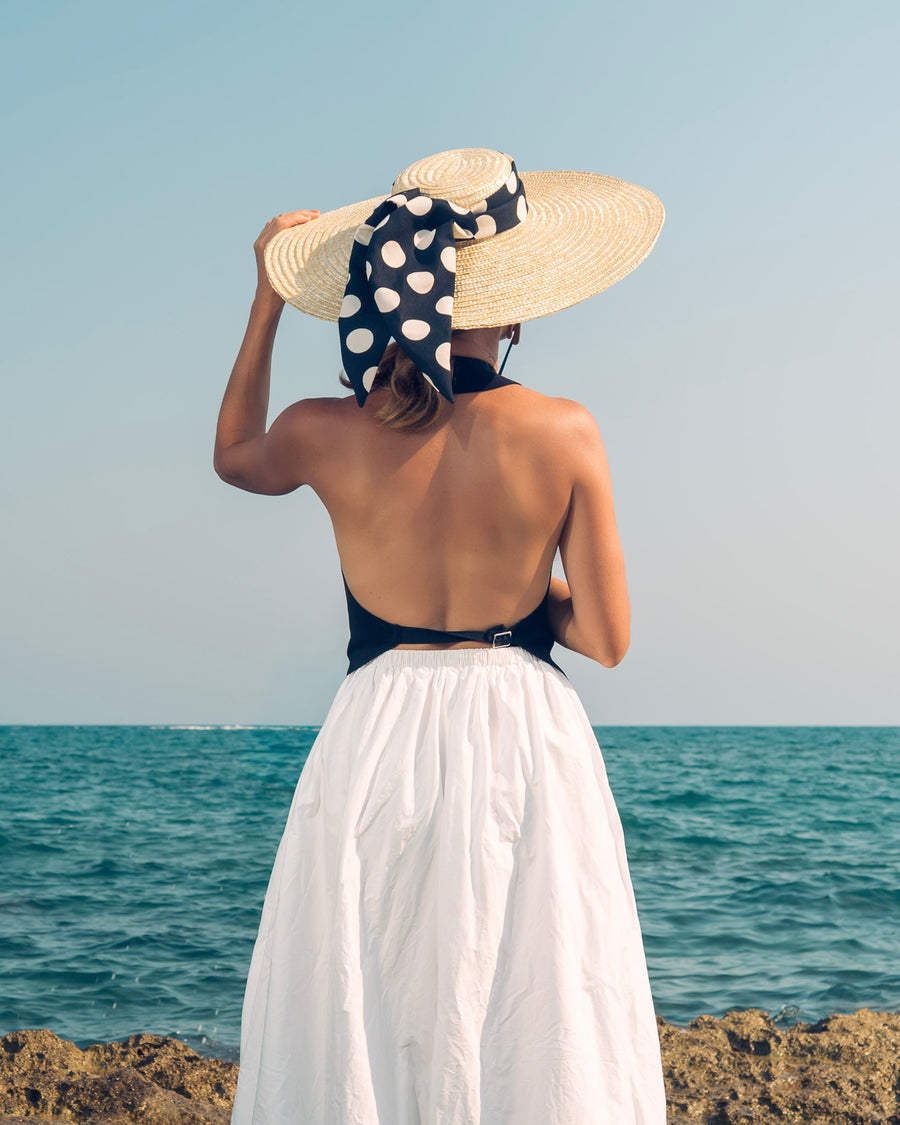 PIA Polka Dot Wide Brim Hat