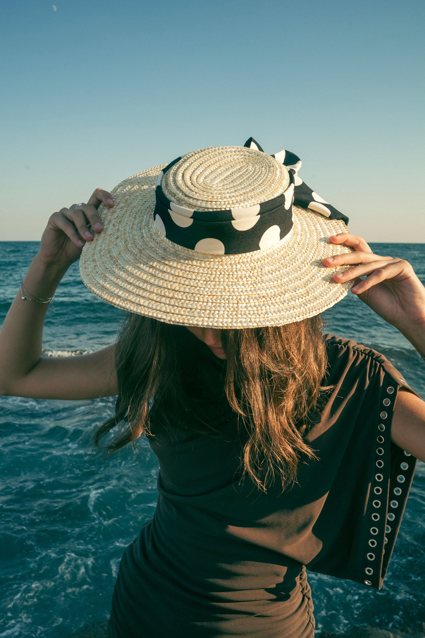PIA Polka Dot Middle Brim Hat
