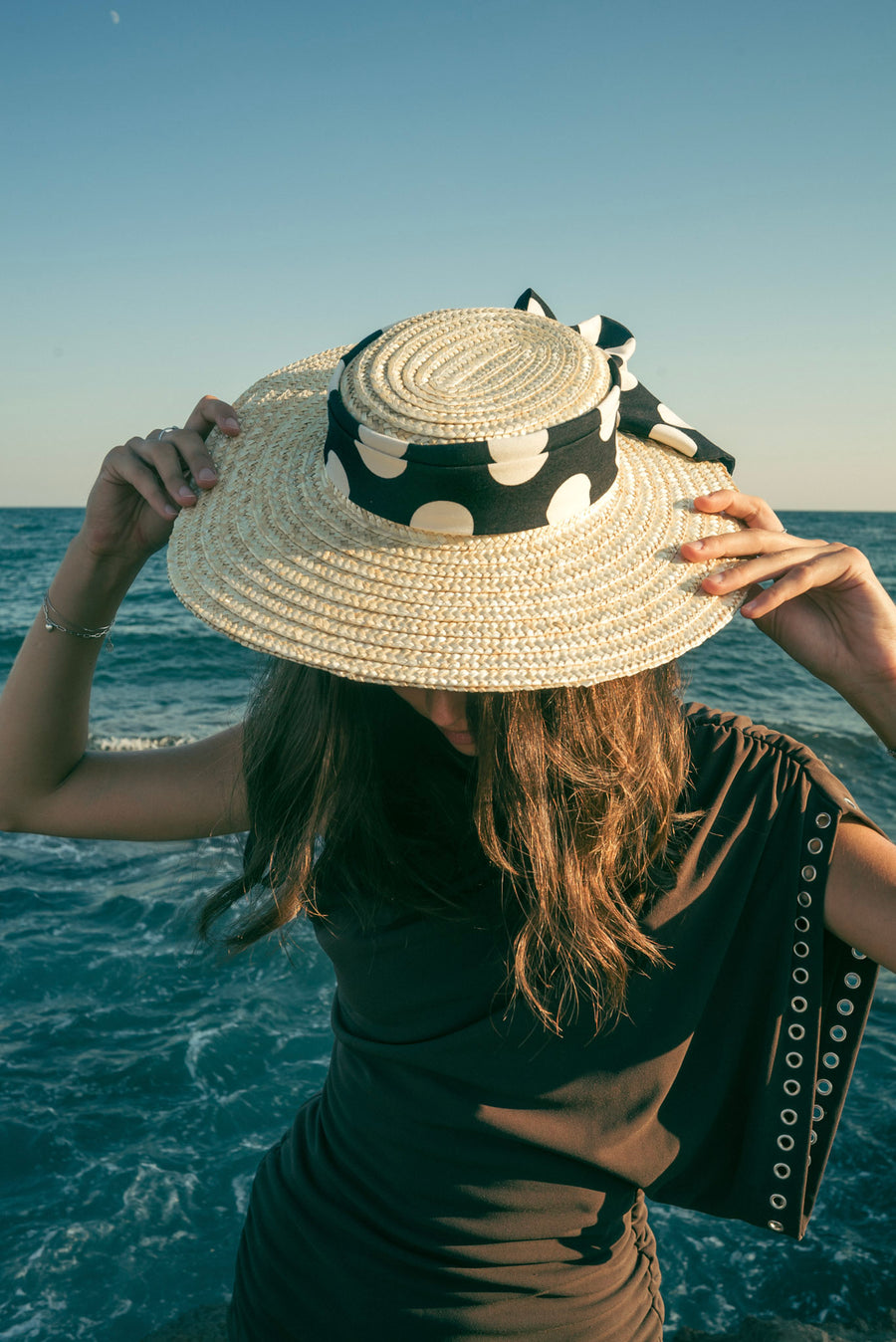 PIA Polka Dot Middle Brim Hat